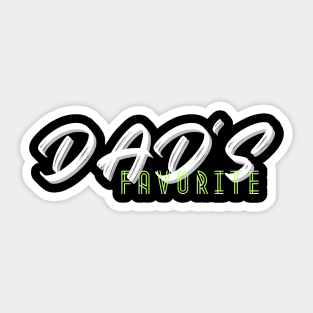 Dads Favorite 2 Sticker